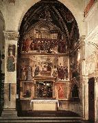 View of the Sassetti Chapel GHIRLANDAIO, Domenico